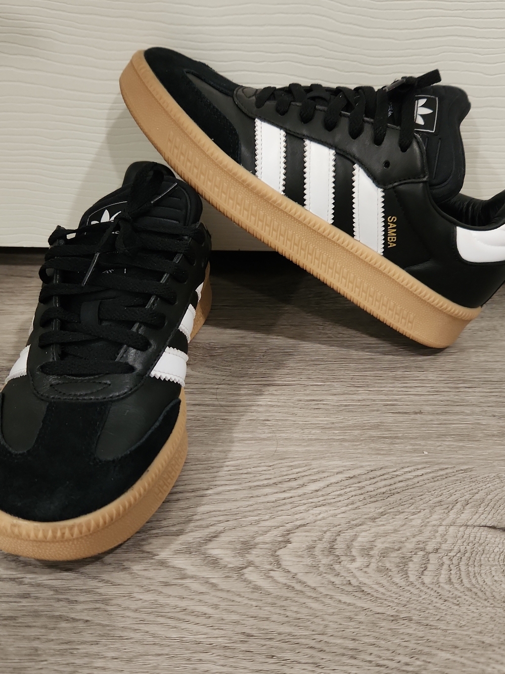 Adidas Samba XLG Core Black Cloud White Gum Mens Size 8.5 (IE1379) New No Box